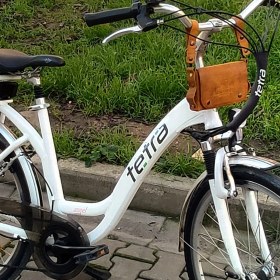 Resim Sumerian Wallet Deri Bisiklet, Motosiklet Çantası ( Deri Kartlık Hediye ) 