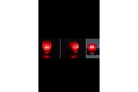 Resim Hellove Bisiklet Işığı Hediyeli Bisiklet Süsü Seti Pembe Kornalı Bisiklet Süsü 