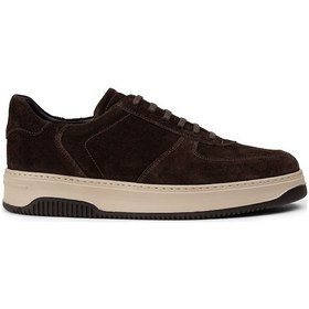 Resim Deery Hakiki Süet Kahverengi Erkek Sneaker Ayakkabı - 01965Mkhve04 Kahverengi 