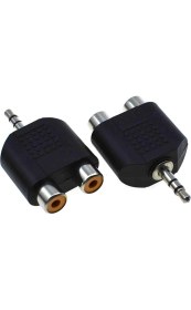 Resim OEM Powermaster 2 RCA Dişi-3.5 Mm Stereo Erkek Çevirici Jack 