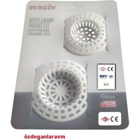 Resim Pvc Küvet Lavabo Süzgeci 2 Li Set 