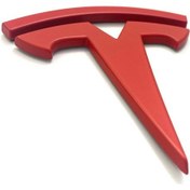 Resim Tesla Kaput Arması Kırmızı 3m 3d Abs 