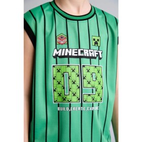 Resim DeFacto Minecraft Bisiklet Yaka Yeşil Atlet Erkek Çocuk H6716A826HS 