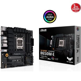 Resim Asus Tuf Gamıng B650M-E Ddr5 6400+(OC) Dp HDMI M.2 Am5 