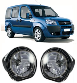 Resim ESER 2002-2008 Fiat Doblo Sis Farı Sağ Sol Takım Halinde Sis Lambası Ampul Hediyeli 