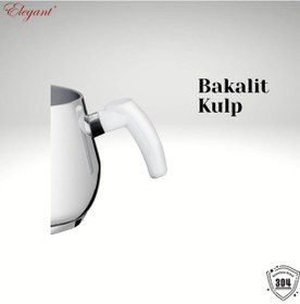 Resim Topaç Mini Porselen Demlikli Bakalit Kulplu Çaydanlık Takımı - Beyaz Beyaz 