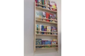 Resim Olcay Aksesuar Ahşap Montessori Ahşap Duvar Rafı Dekoratif Raf 120 cm 