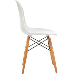 Resim Seduna Eames Sandalye | Natural Ahşap Ayaklı 