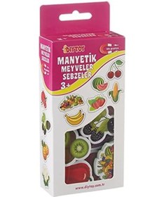 Resim Diytoy Manyetik Meyveler Sebzeler Magnet Seti 