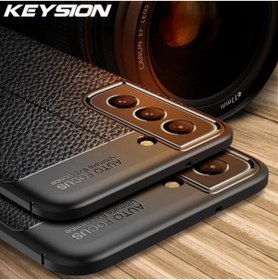 Resim LoopCase Samsung Galaxy S21 Fe Kılıf Kamera Lens Korumalı Lüx Deri Görünüm Kapak 