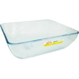 Resim Turuncu Dikdörtgen Fırın Kabı 22X17X6CM 1,4l, Dayanıklı ve Şık Tasarım 