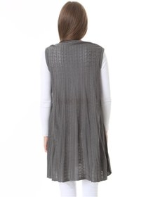 Resim Fresh&Moda Kadın Triko Mevsimlik Araboy Merserize Büyük Beden Anne Yelek 