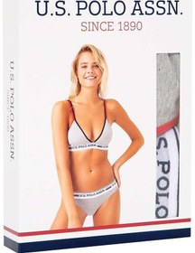 Resim U.S. Polo Assn. Kadın Beyaz Büstiyer Slip Takım 66254 Beyaz 