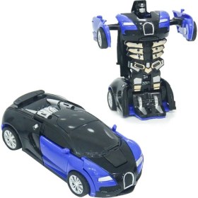 Resim Duman Oyuncak DO2016-5 Robota Dönüşen Araba Sürtmeli 12 cm 