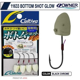 Resim Owner 11633 Bottom Shot Glow Lrf Jighead 5 Gr 
