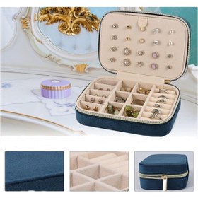 Resim Mdl1-kadife Lcvert Takı Kutusu Yeni Tasarım Fermuarlı Düzenleyici 