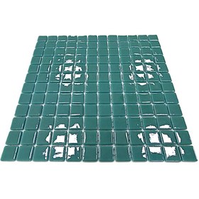 Resim MozaiKristaL Tüm yüzeyler için 25x25mm. Parlak Safir Turkuaz, 31,5x31,5cm. Fileli Cam Mozaik. 