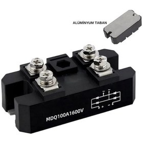 Resim Mdq100-16 100a 1600v Tek Faz Köprü Diyot - Alüminyum Plaka 