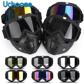 Resim Motosiklet Gözlükleri Maskeler Bisiklet Sürme Motokros Güneş Gözlükleri Snowboard Gözlük Maske Gözlük Kask Taktik Rüzgar Geçirmez Handsometransparent 