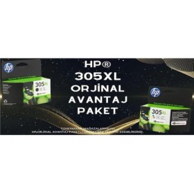 Resim Hp Deskjet 2721 Kartuş / Hp 305XL Avantaj Paket Siyah ve Renkli Kartuş 