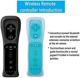 Resim Lactivx Wii Denetleyici, Wii Uzaktan Kumanda ve Nunchuck 2 Paketi Wii Wii U için Silikon Kılıf ile Uyumlu 