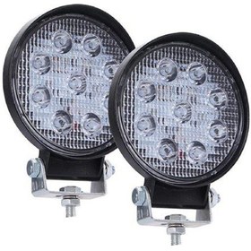 Resim Off Road Gündüz Farı 9 Led Yuvarlak Çalışma Lambsı 27W 2 Adet Ars 