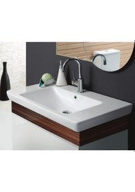 Resim Turkuaz Seramik Cerastyle Porto Dar Lavabo 65CM Sifonsuz 