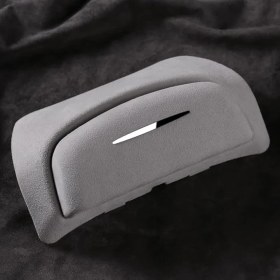 Resim Bir Aksesuar Al Tesla Model Y Gözlük Kabı - Premium Yumuşaçık Kumaş Kaplı - (Legacy Modeli için Uygundur) 