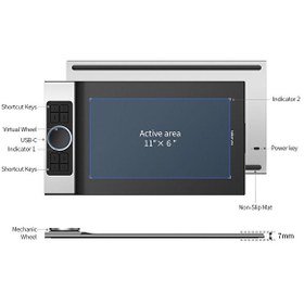 Resim XP-Pen Deco Pro MW Bluetooth Kablosuz Medium Grafik Tablet 