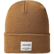 Resim Jack & Jones Erkek Kahve Jaclong Knit Beanie Noos Bere 12150627-Rubber 