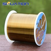Resim SIIUATION 3D Güçlü Florokarbon Balıkçılık Hattı - 500m/546yds Altın Ana ve Lider Hattı, Naylon Malzeme, Yumuşak Güçlü Çekiş Gücü ile, Deniz Balıkçılığı ve Lure Atma için İdeal, Balıkçılık Aksesuarları 