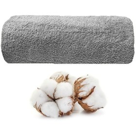 Resim Banyo Havlusu 90x150 Cm %100 Pamuklu Otel Havlusu Gramajlı 600 Gr Gri 