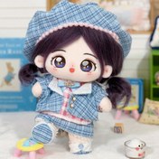 Resim 20Cm/7.87Peluş Oyuncak Kıyafetleri, Ünlü Oyuncak Sonbahar Sonrası Paris Şık Sonbahar Zarif Seti (Şapka + Ceket + Etek + İç Çamaşırı + Ayakkabı) Çocuk Oyuncakları İçin Orijinal Tasarım, Çocuklar İçin Hediyeler, Şükran Günü Hediyeleri, Cadılar Bayramı Hediyeleri 