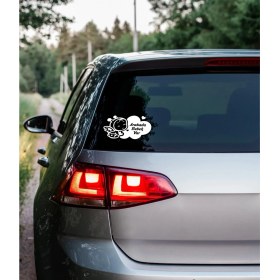 Resim Artea Arabada Bebek Var Oto Sticker 
