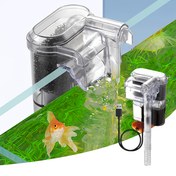 Resim Sessiz USB Akvaryum Filtresi ve Su Pompası - Ayarlanabilir Akışlı, Akvaryum Şelalesi ve Oksijenasyon, Sızıntı Önleme ve Emme, Küçük Akvaryumlara İdeal, Küçük Akvaryum Aksesuarı | Modern Estetik | Ayarlanabilir Akışlı Pompası, Akvaryum Pompası, Pil Olmadan 