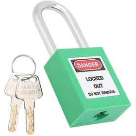 Resim Geeroyoo Yeşil Endüstriyel Loto Kilit, 38mm Nylon+çelik Konstrüksiyon, Isı Ve Korozyon Dayanıklı, Elektriksel Yalıtım, Tek Kişi Kilit Sistemi Diğer 