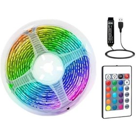 Resim Gld-spt- Rgb Şerit Led 10 Metre Led Işık Kumanda İle Kontrol Rgb Diğer 