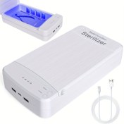 Resim USB ile çalışan manikür aleti temizleyici kutu - Hızlı temizlik, tırnak salonu ve ev kullanımı için kompakt tasarım, ekran gerektirmez, USB takma, pil gerektirmez - Tırnak teknisyenleri ve manikürlere ideal, hijyenik depolama çözümü, şık tasarım, verimli temizlik cihazı, güzellik profesyonelleri için 