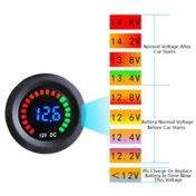 Resim Elektroniklimanı-Voltmetre Pano Tip Akü Göstergeli 28Mm 6-32V 