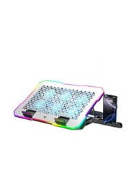 Resim Thermaflow X6 Rgb 6 Fanlı 10 Rgb Modlu 9-17 Notebook Soğutucu Stand Laptop Soğutucu 