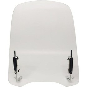 Resim Motosiklet Ön Siperlik Camı Oval Model 58x45cm Scooter Model Cup Motor Siperlik Camı Çok Renkli 