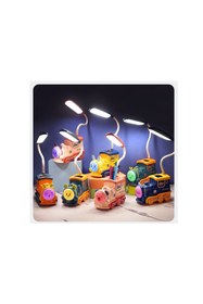 Resim hediyeconcepti Sevimli Karikatür Lokomotif Tren Masa Ve Gece Lambası 