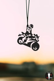 Resim Oyunzu Araba Süsü Metal Motorcu Dikiz Aynası Süsü Hediyelik 