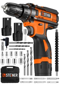 Resim Steiner AR-128VF Li-ion T Çift Akülü Şarjlı Vidalama 