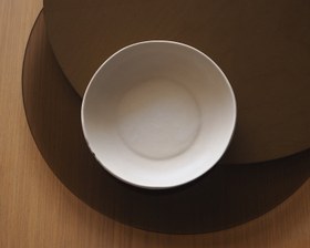 Resim Sand Black Shallow Bowl M 