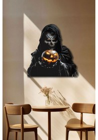 Resim Halloween Korkunç Metal Tablo 