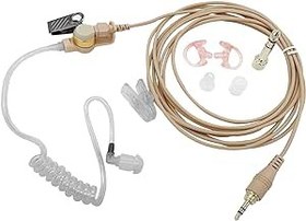 Resim WODASEN IFB Kulaklık 3,5 mm Çapa Yayıncısı Kulak Monitörü Sahnede Kamera Üzerinde Kullanılan Profesyonel Kulaklık iPhone Android Telex Lecstronics Clear-Com Comrex için (Bej) 