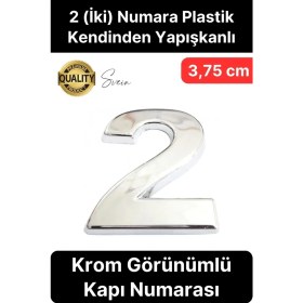 Resim No 2 Kapı Numarası Kendinden Yapışkanlı Masa Dolap Plastik Ev Posta Kutusu Dış Mekan Daire 3,75 cm 