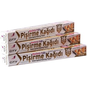Resim New City Kesilmiş Yağlı Pişirme Kağıdı 42 X 37 cm 16'lı 1 Paket 