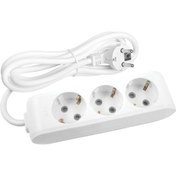 Resim VİKO Multi-let Üçlü Priz Topraklı Kablolu Çocuk Korumalı - 3 Metre (3 MT) 90113303 